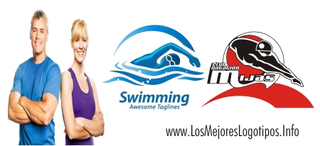 Logos deportivos de natación